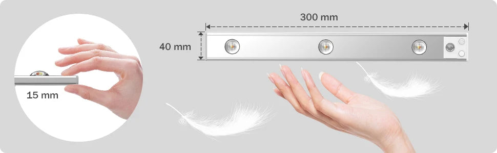 3-Color Dimmable LED Lamp: Perfect for Kitchen, Wardrobe, Bedroom, and Stairs