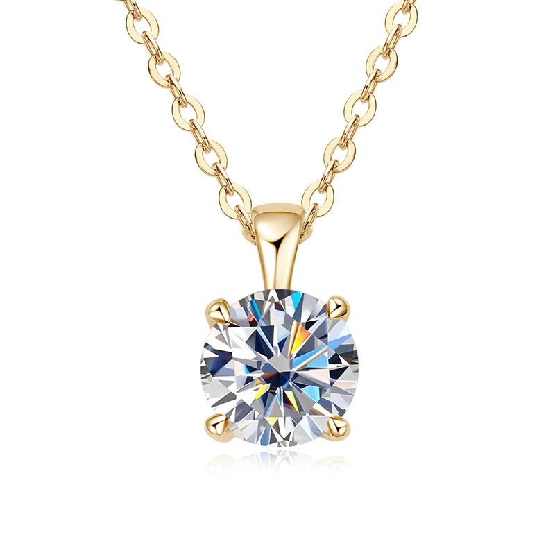 Celestial Charm: Dazzling Moissanite Necklace for Every Occasion