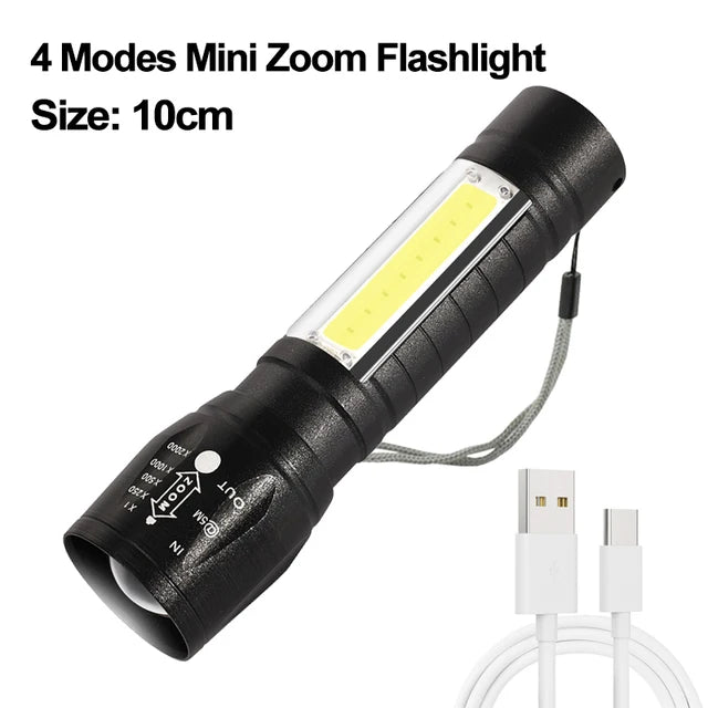 Potente linterna de 12 LED: luz de emergencia versátil para cualquier situación