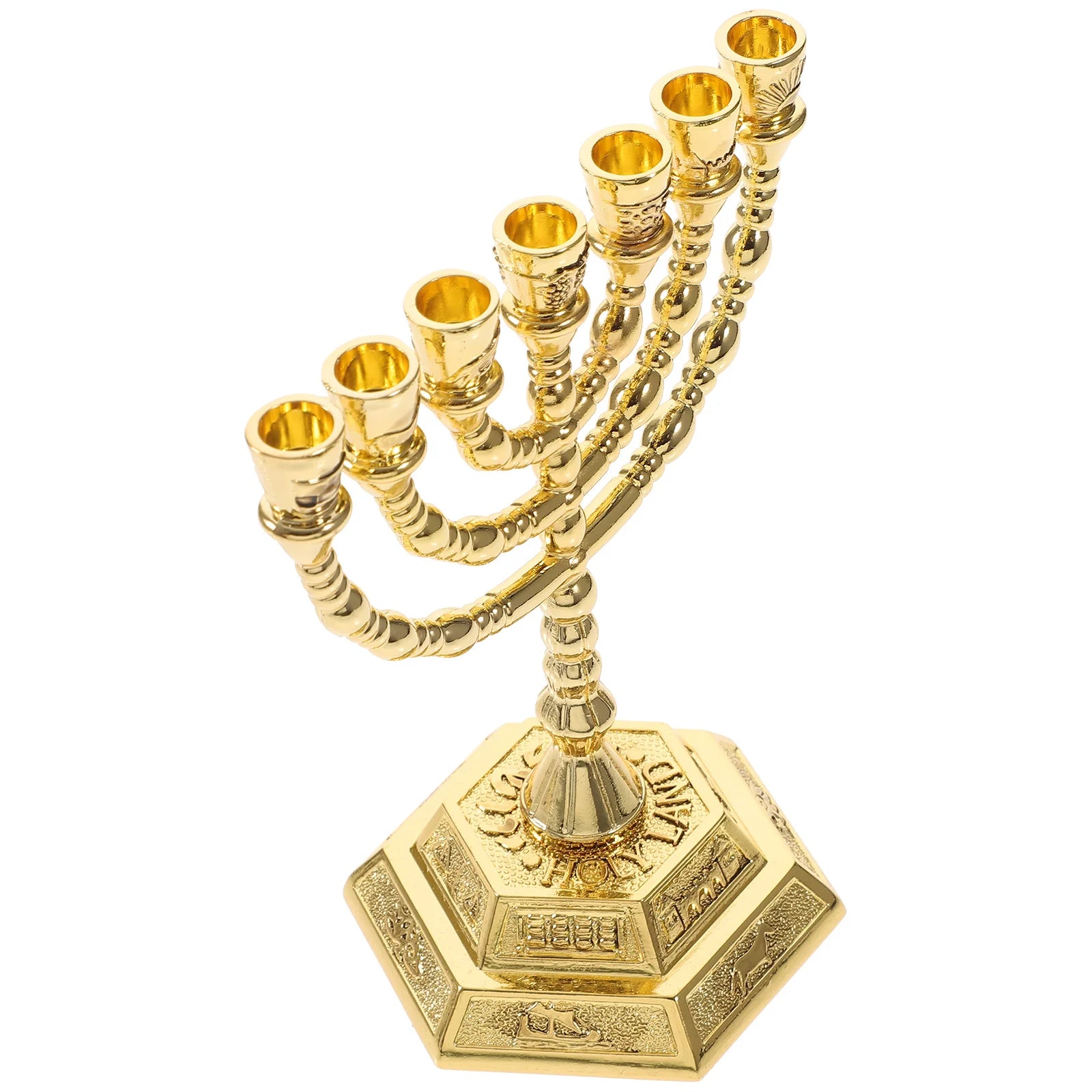 Religious Candlesticks: Elegant Vintage Menorah for Bedroom Decor