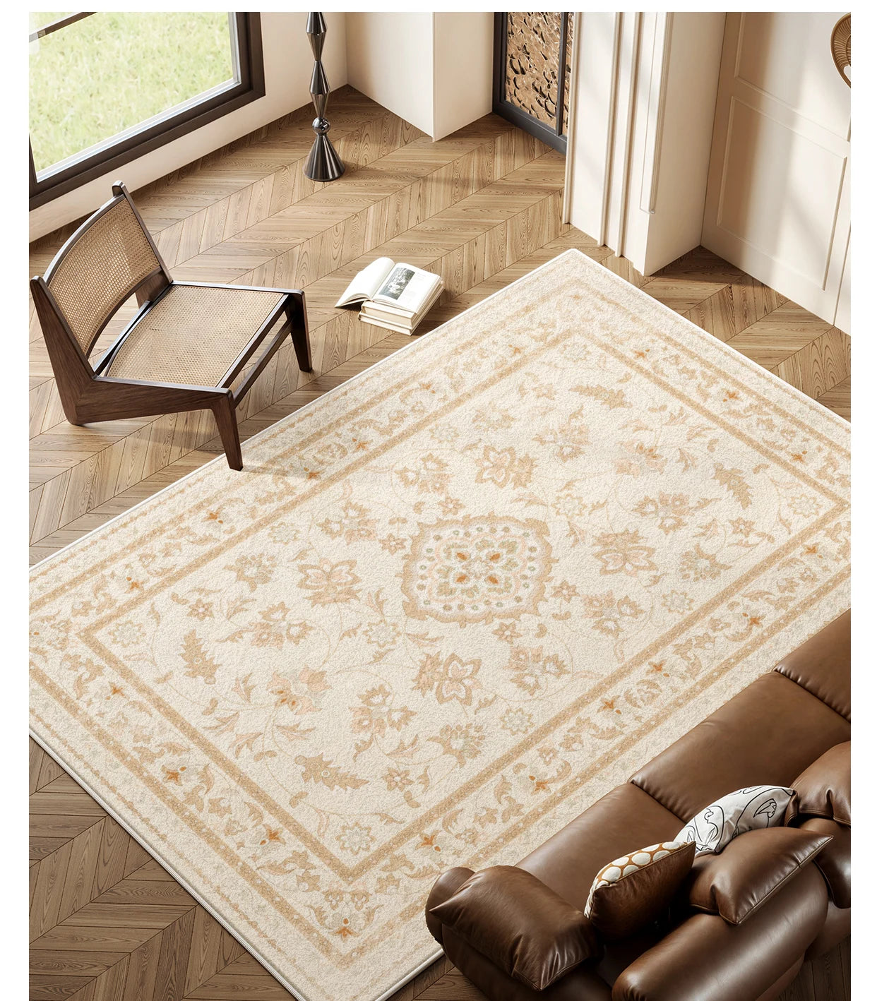 Fresh Rustic Style Carpet: Perfect for Living Rooms and Bedrooms