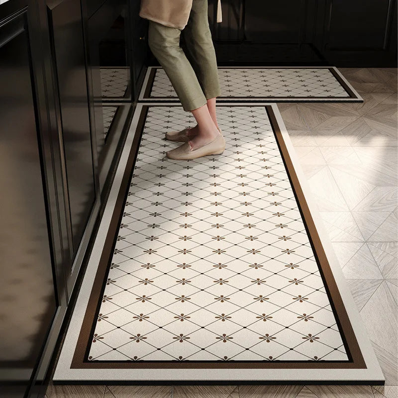 Water-Absorbing Kitchen Rug: Anti-Slip, Waterproof, and Dirt-Resistant