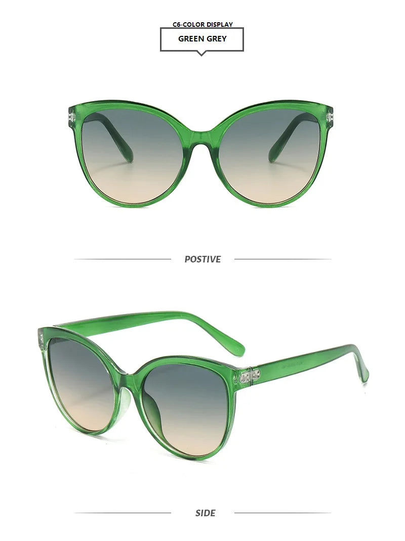 Stylish Protection: 1/2PCS Cat Eye Sunglasses for Outdoor Adventures