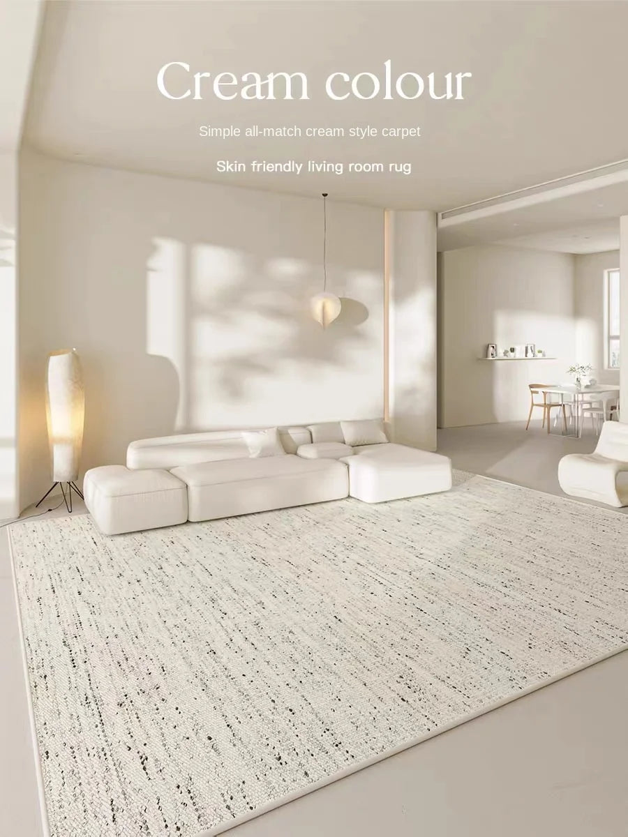 Cream Wind Carpet: Elevate Your Living Room with Light Luxury