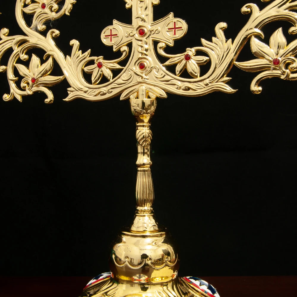 Elegant 7-Arm Candelabra: Vintage Design for Spiritual Ceremonies