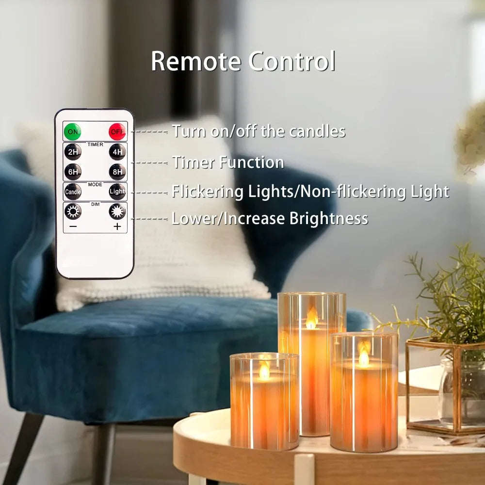 Remote-Controlled LED Candles: Effortless Ambiance for Celebrations