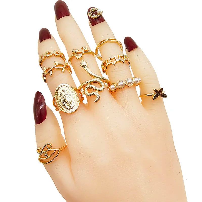 30-Piece Alloy Finger Ring Set: Unique Designs for Every Style