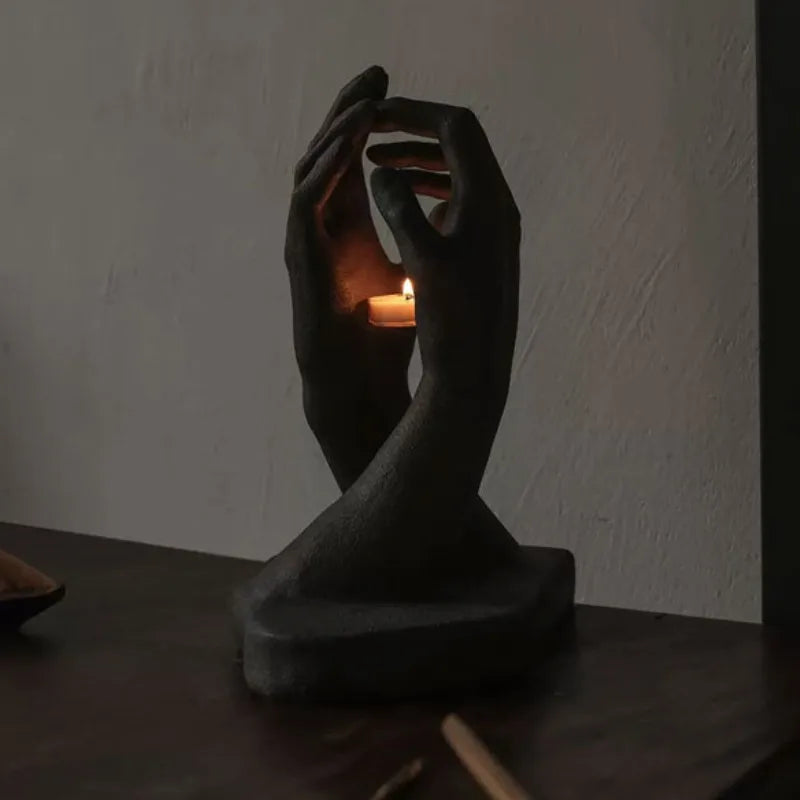 Medieval Style Hand Candlestick: Perfect Accent for Bedroom & Living Room