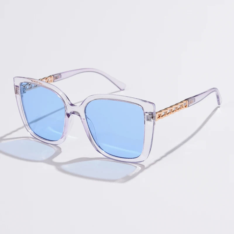 Vintage Glamour: Fashion Oversized Square Sunglasses for Women