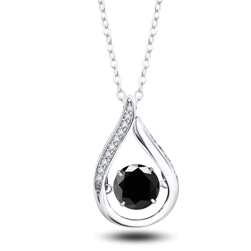 Timeless Beauty: Fine Moissanite Necklace with Sterling Chain