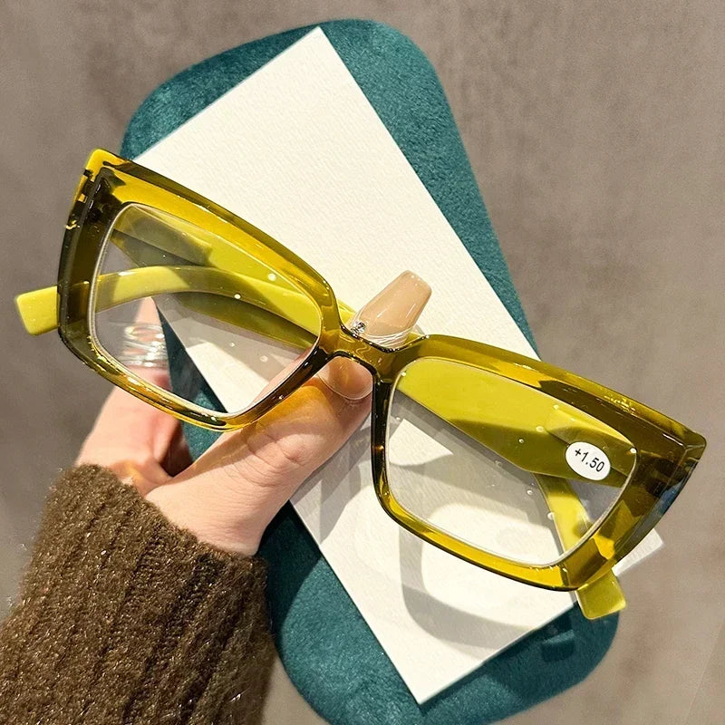 Chic Reading Eyewear: Fashionable Small Square Glasses for Eye Protection
