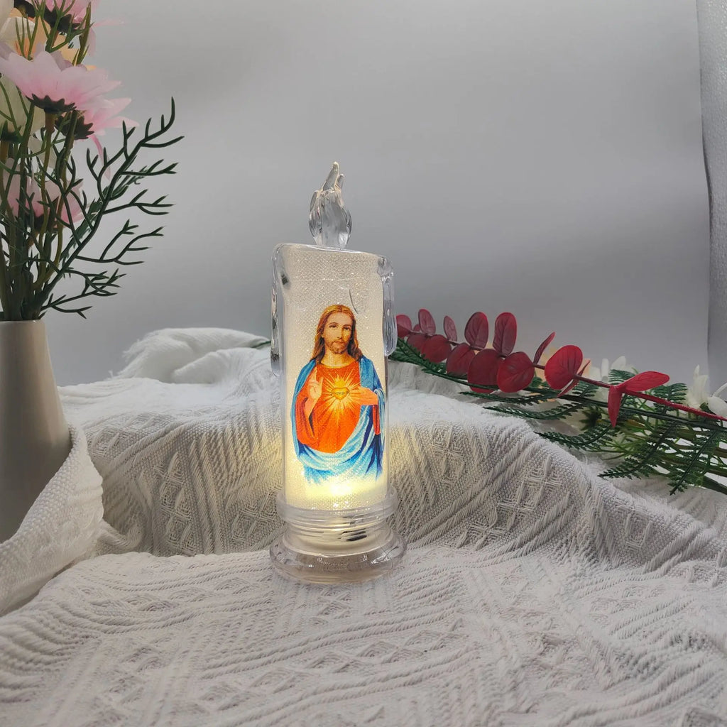 Faithful Light Source: LED Candle for Spiritual Reflection