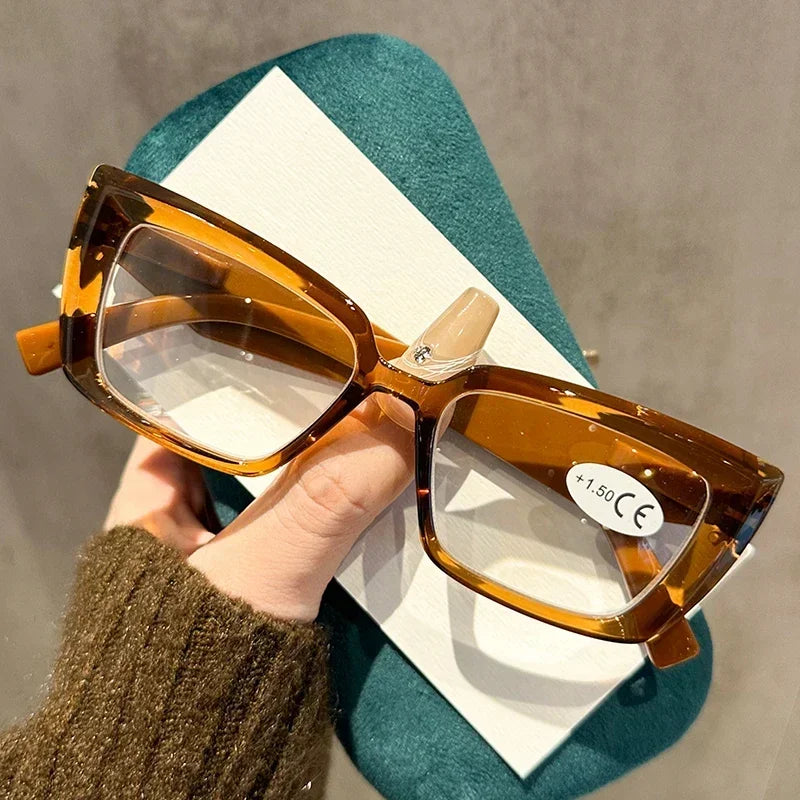 Chic Reading Eyewear: Fashionable Small Square Glasses for Eye Protection