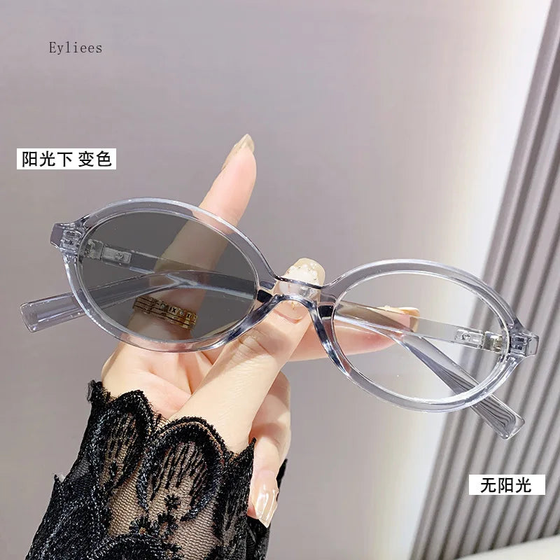 Oval Frames for Myopia: Color-Changing Eyeglasses that  reduce eye strain and fatigue