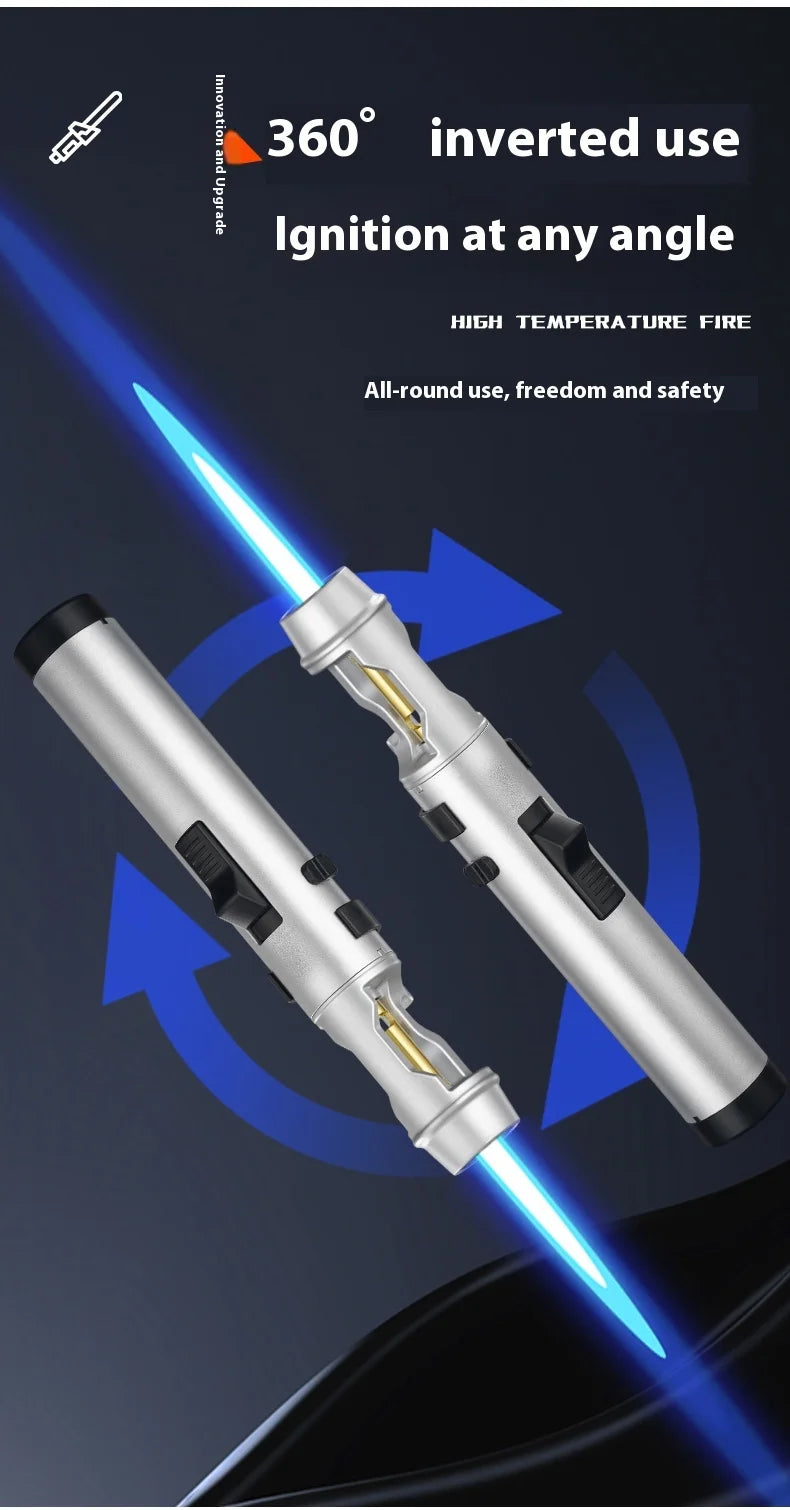 Precision Flame: Powerful Windproof Metal Gas Lighter for Every Occasion