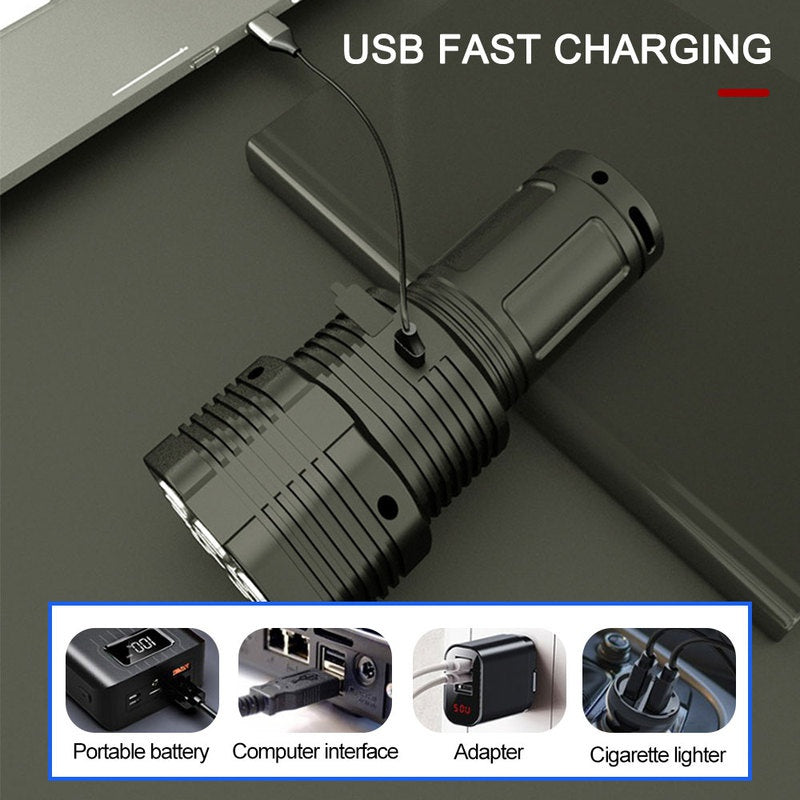 Potente linterna de 12 LED: luz de emergencia versátil para cualquier situación