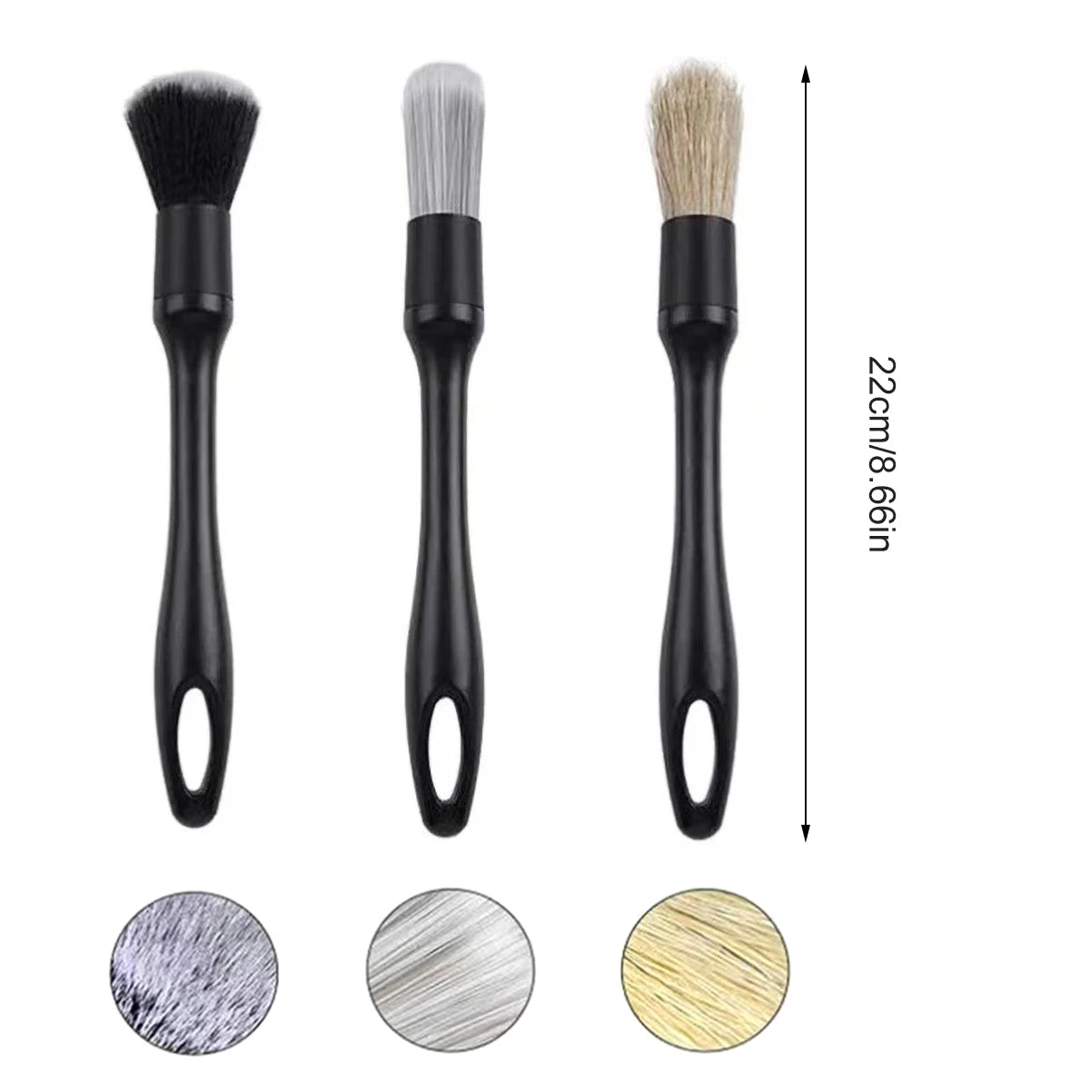 Ultimate Clean: 3/1 Pcs Car Wheel Detailing Brush Set