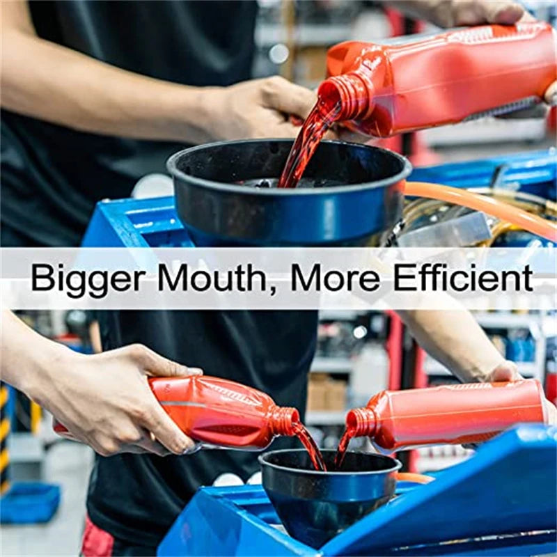 Car Engine Refueling Funnel: Includes Filter and Extension Pipe