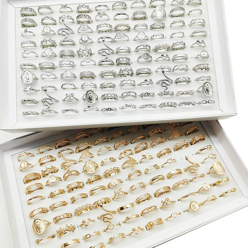 30-Piece Alloy Finger Ring Set: Unique Designs for Every Style