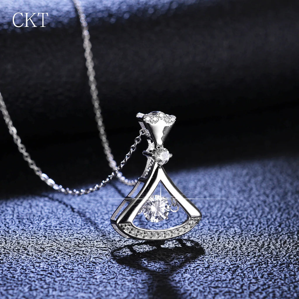 Heartfelt Elegance: Moissanite Pendant