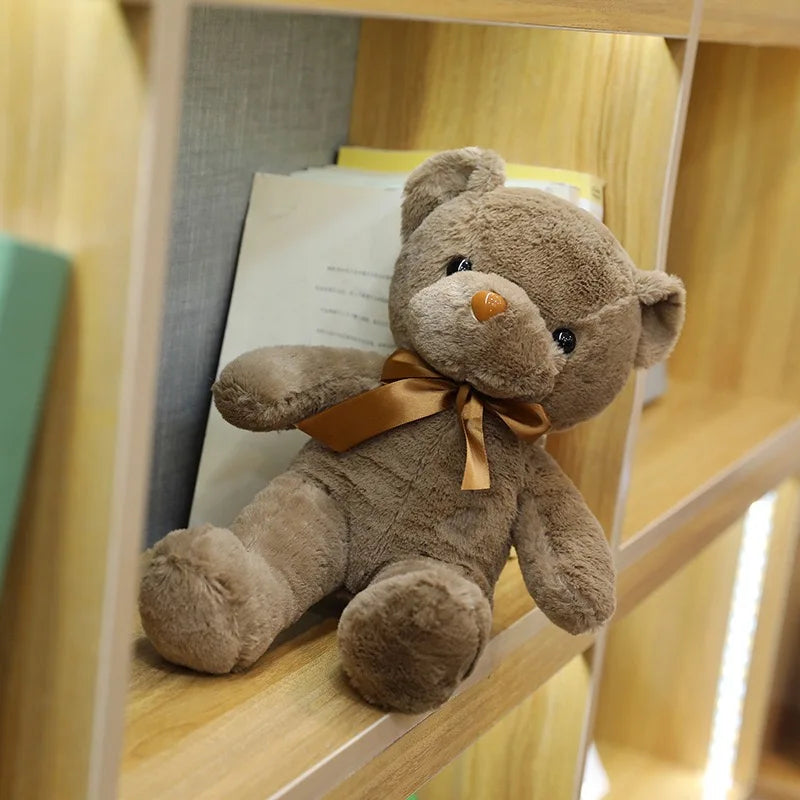 Vibrant Bow Bear: Soft Plush Toy for Every Celebration