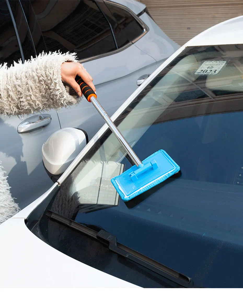 Telescopic Car Windshield Cleaning Brush: Long Handle for Glass Cleaning