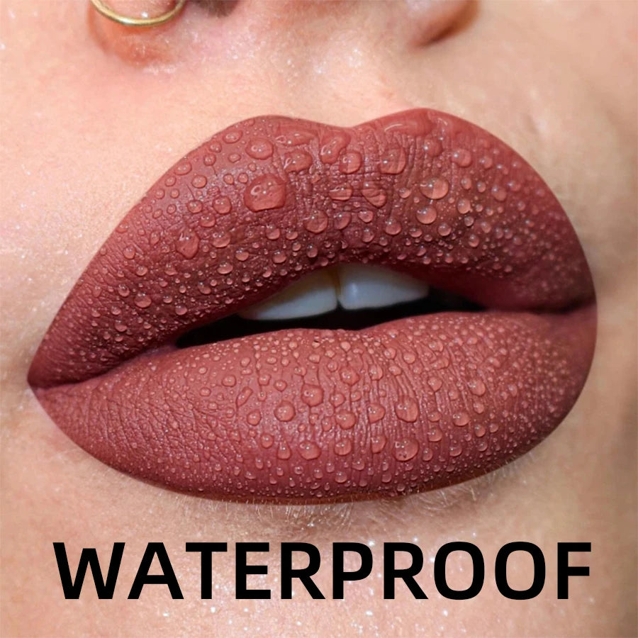 Waterproof Liquid Lipstick Set: Bold Colors for Lasting Beauty