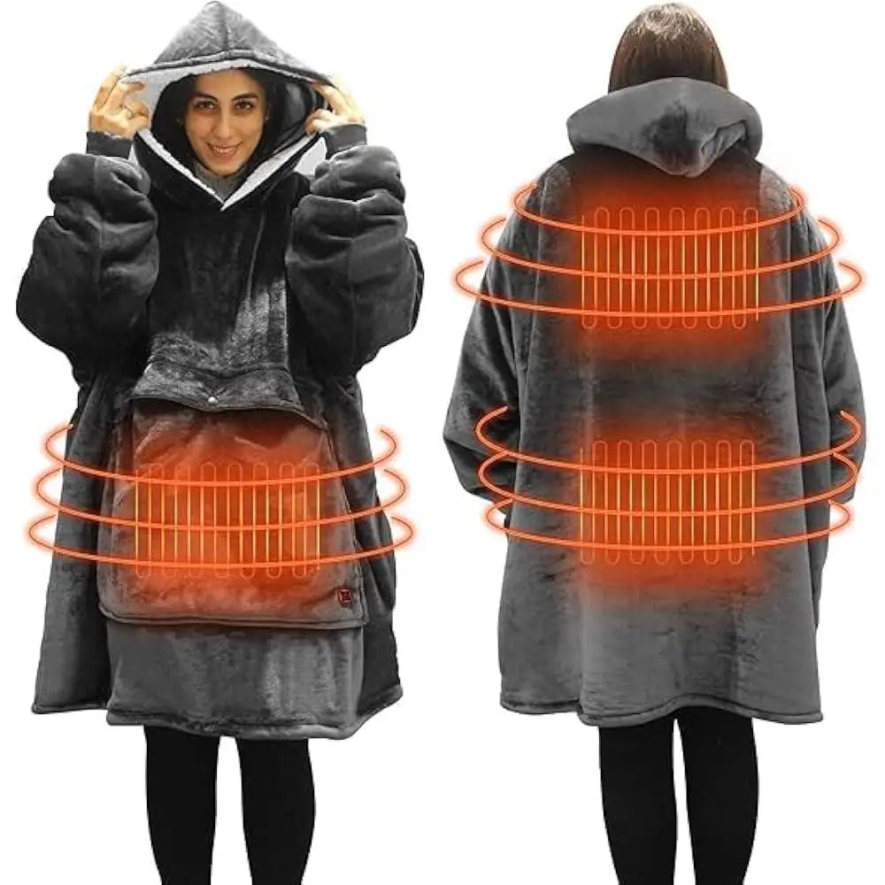 Unisex Electric Heated Blanket Hoodie: Ultimate Warmth for Everyone