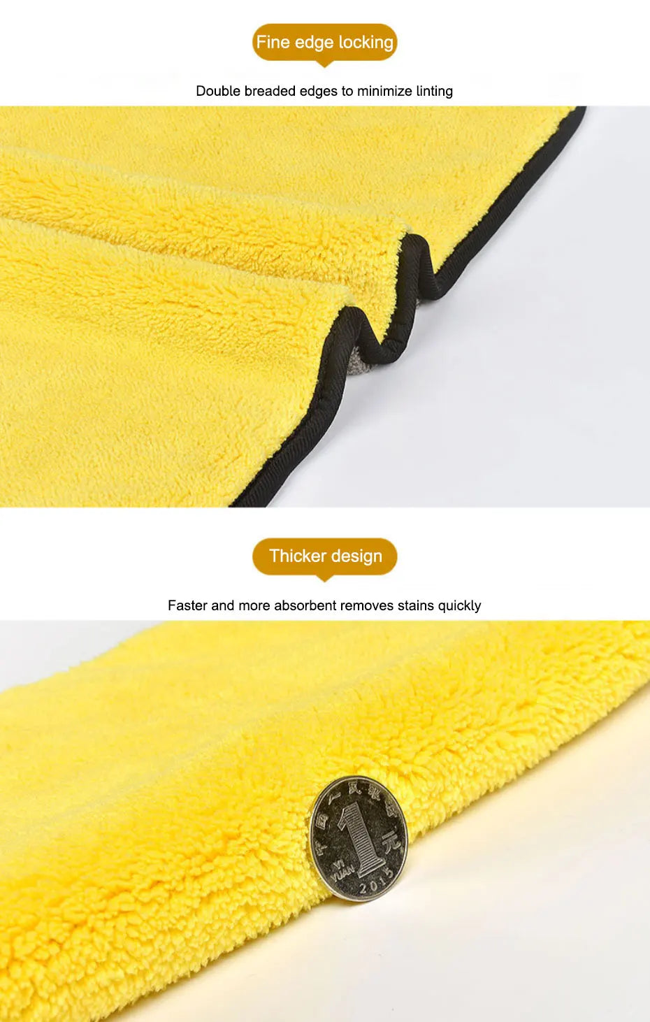 Premium Car Wash Towel: Absorbent Microfiber Detailing Cleaning Cloth