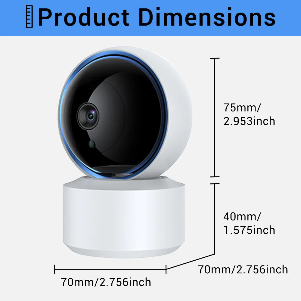 360° Smart Baby Monitor: 1080P WiFi Camera for Total Peace of Mind