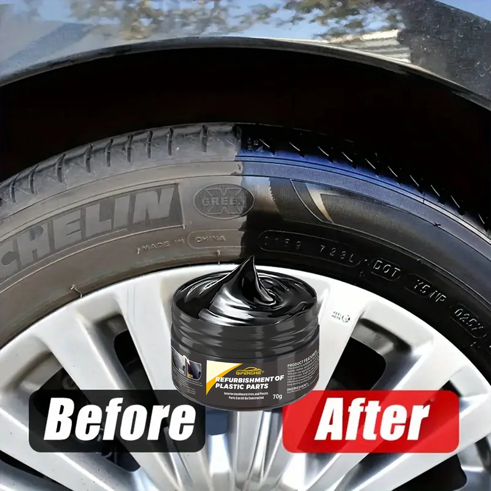 Automotive Plastic Repair Agent: Interior & Exterior Plastic Restoration Cream