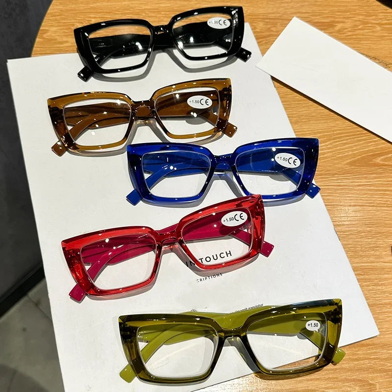 Chic Reading Eyewear: Fashionable Small Square Glasses for Eye Protection