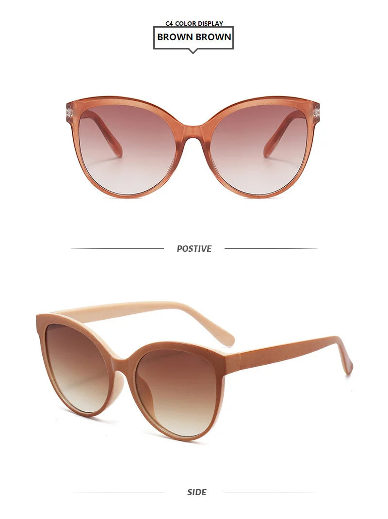 Stylish Protection: 1/2PCS Cat Eye Sunglasses for Outdoor Adventures