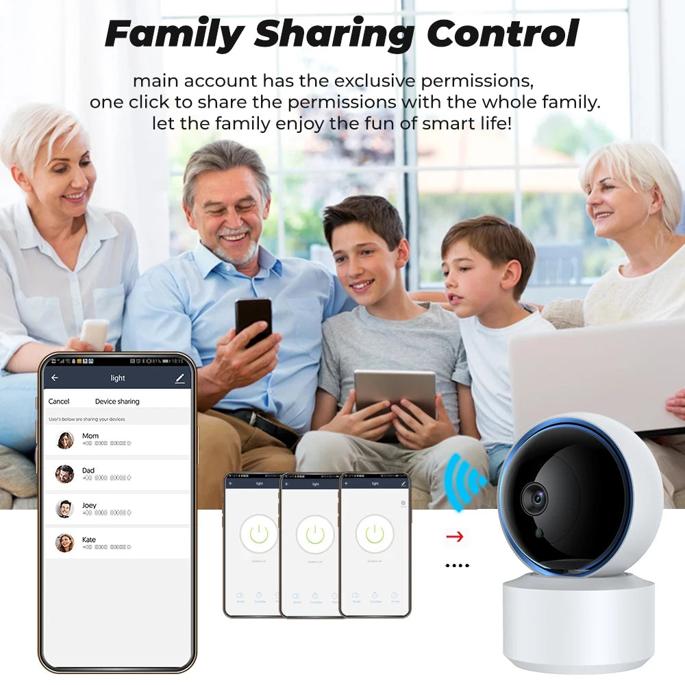 360° Smart Baby Monitor: 1080P WiFi Camera for Total Peace of Mind