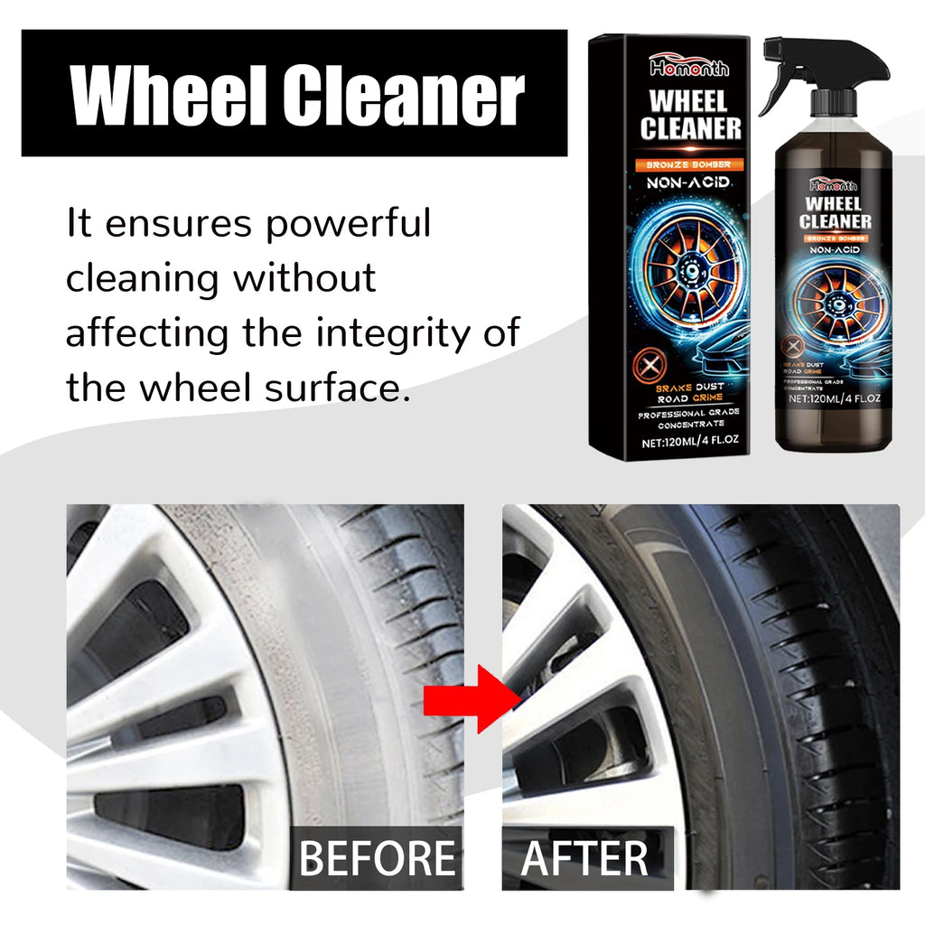 Car Wheel Cleaner Spray: 120ml Tyre Polish for Dirt Removal and Maintenance