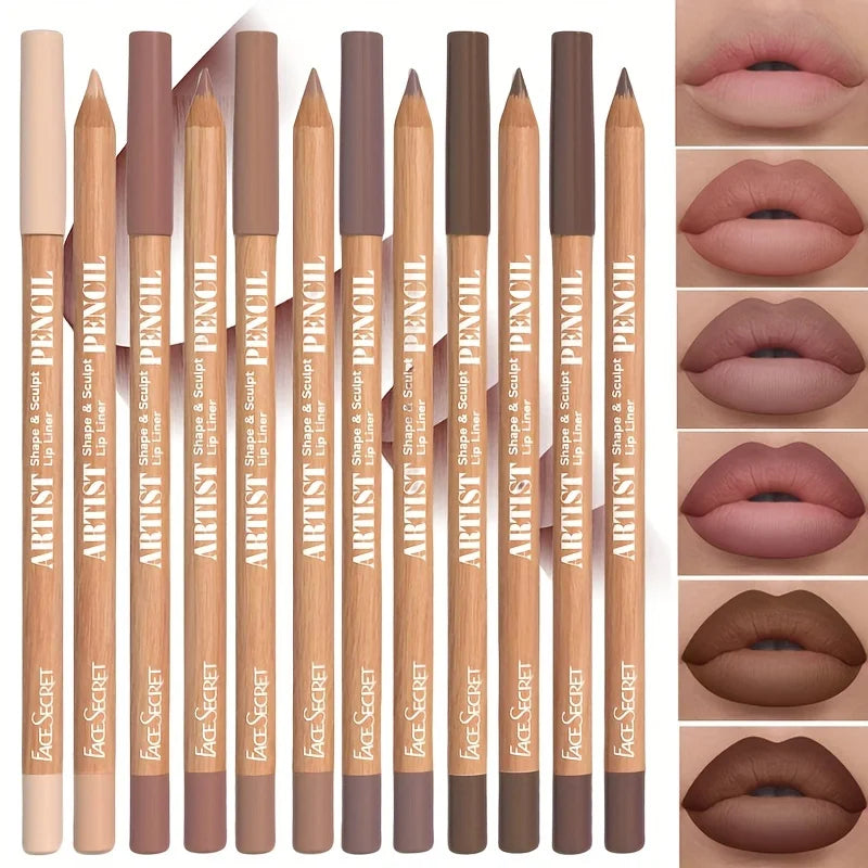 Velvet Matte Lip Definer Set: Long-Lasting Color for Every Mood