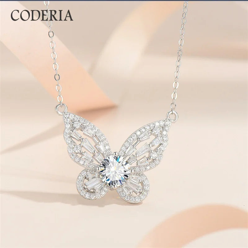 Exquisite 1CT Moissanite Pendant: Passes Diamond Test with GRA Certification