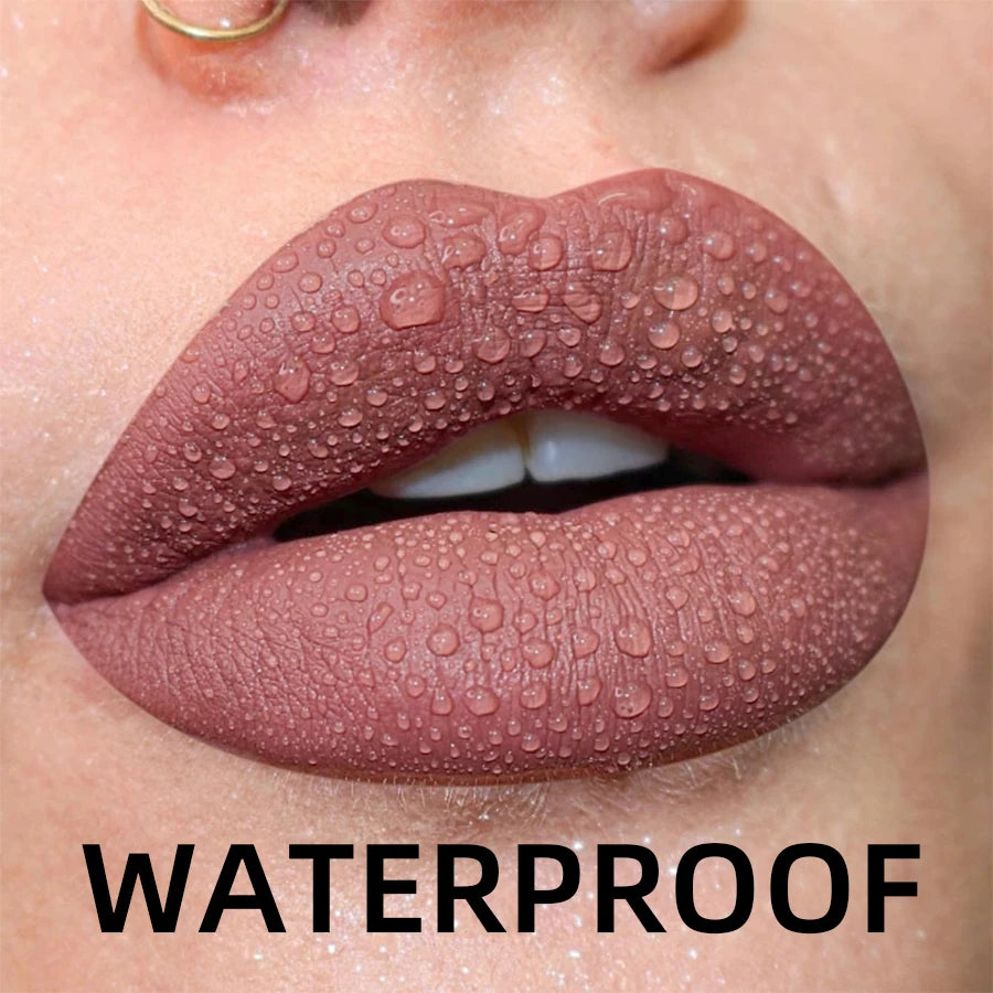 Waterproof Liquid Lipstick Set: Bold Colors for Lasting Beauty