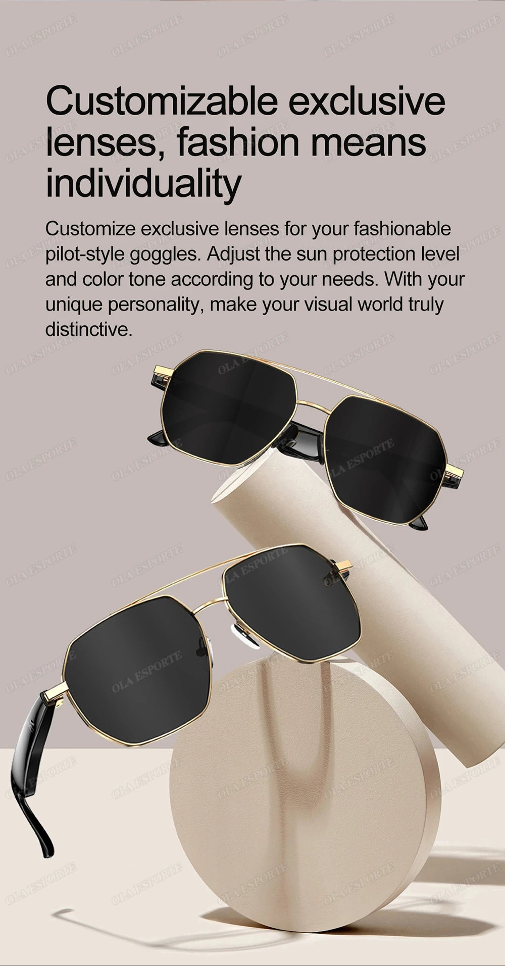 Sport Smart Glasses: AI Translation and Wireless Earphone Integration