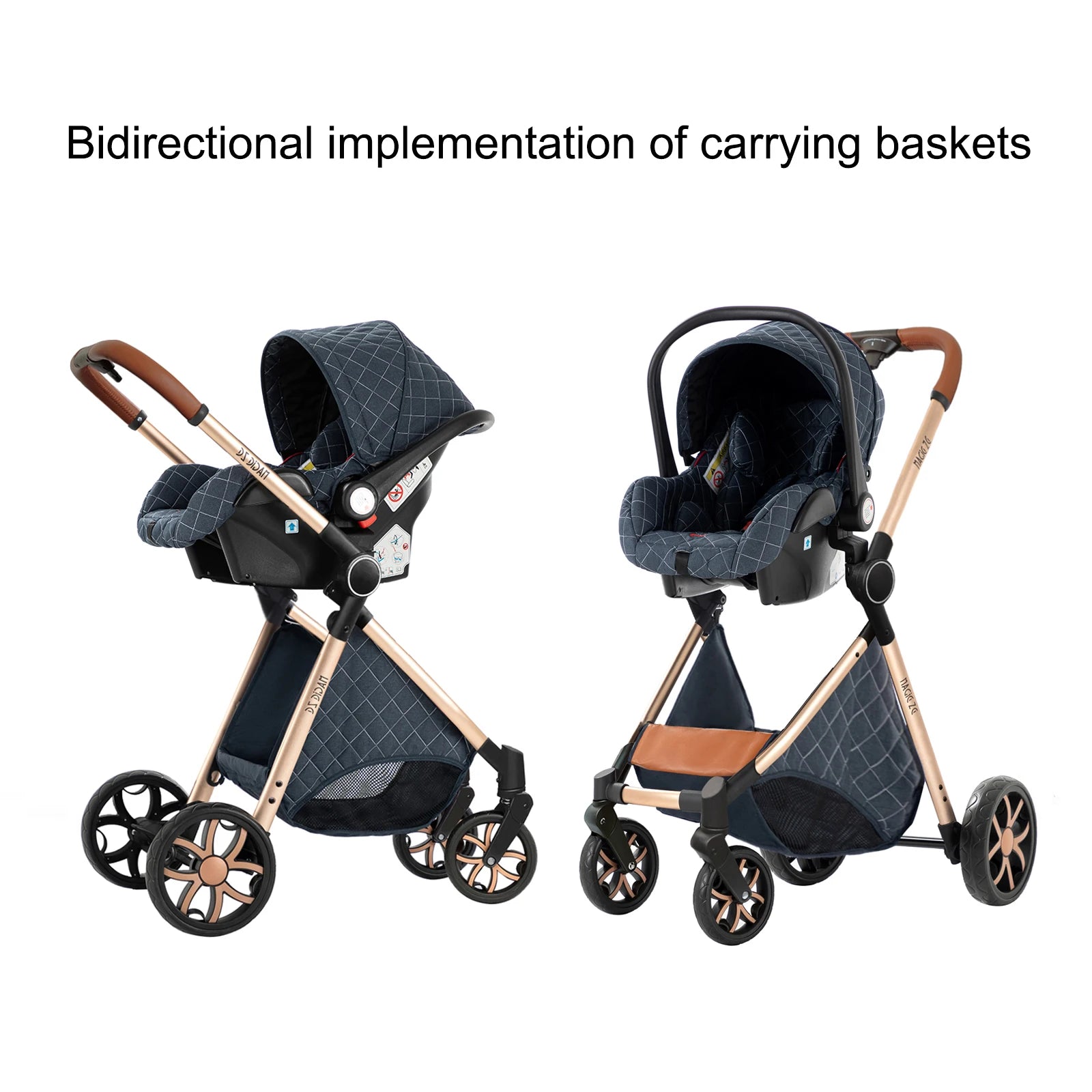 All-in-One Baby Travel System: Stroller with Raincover for Newborns