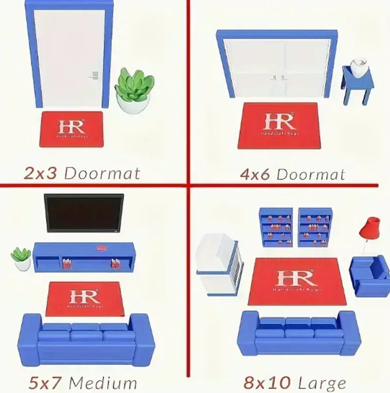 Elegant Floral Entrance Mat: Perfect for Adding a Touch of Style to Your Doorway