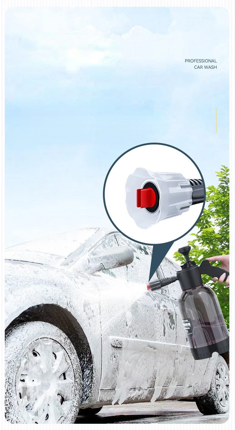 Versatile 2L Foam Sprayer: Efficient Cleaning for All Your Vehicles