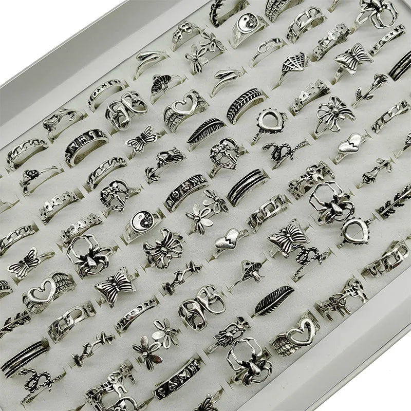 30-Piece Alloy Finger Ring Set: Unique Designs for Every Style