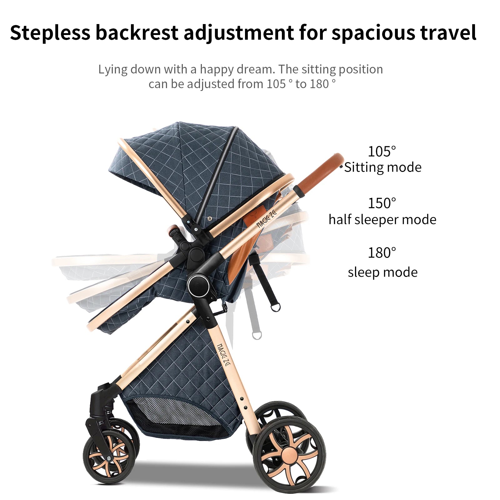 All-in-One Baby Travel System: Stroller with Raincover for Newborns