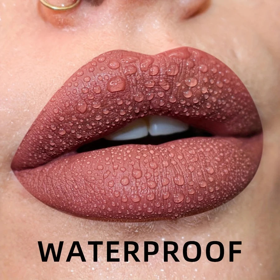 Waterproof Liquid Lipstick Set: Bold Colors for Lasting Beauty