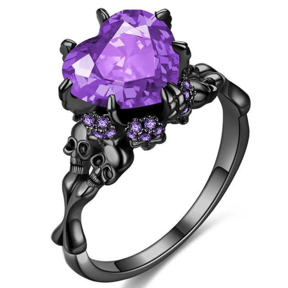 Vampire Double Skull Ring: Bold Jewelry for Parties and Weddings