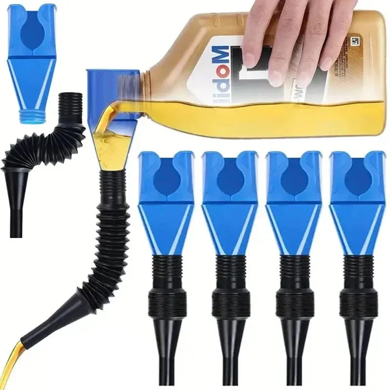 Foldable Refueling Funnel: Convenient Tool for Easy Gas and Oil Transfers