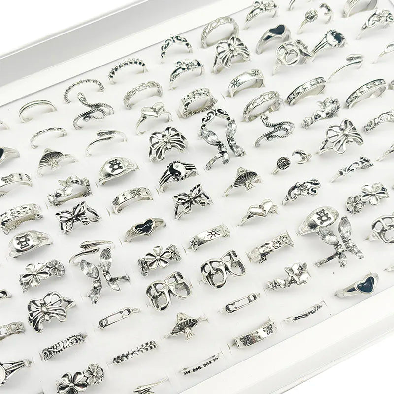Whimsical Jewelry Set: 30-Piece Assorted Rings for Fashion-Forward Women
