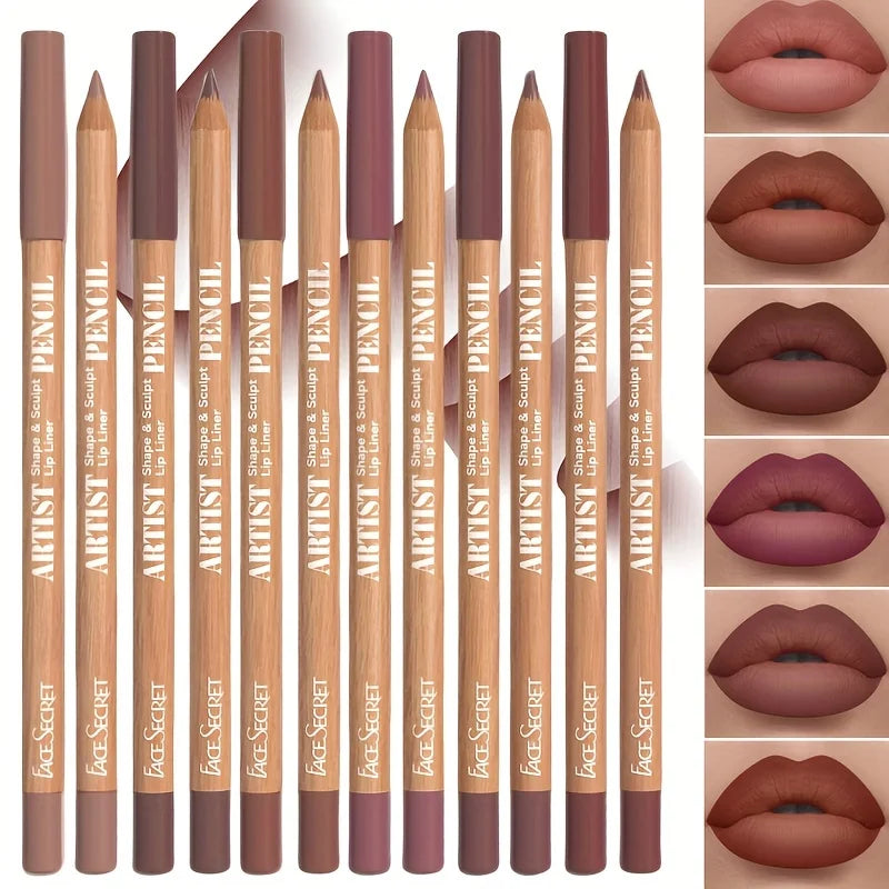 Velvet Matte Lip Definer Set: Long-Lasting Color for Every Mood