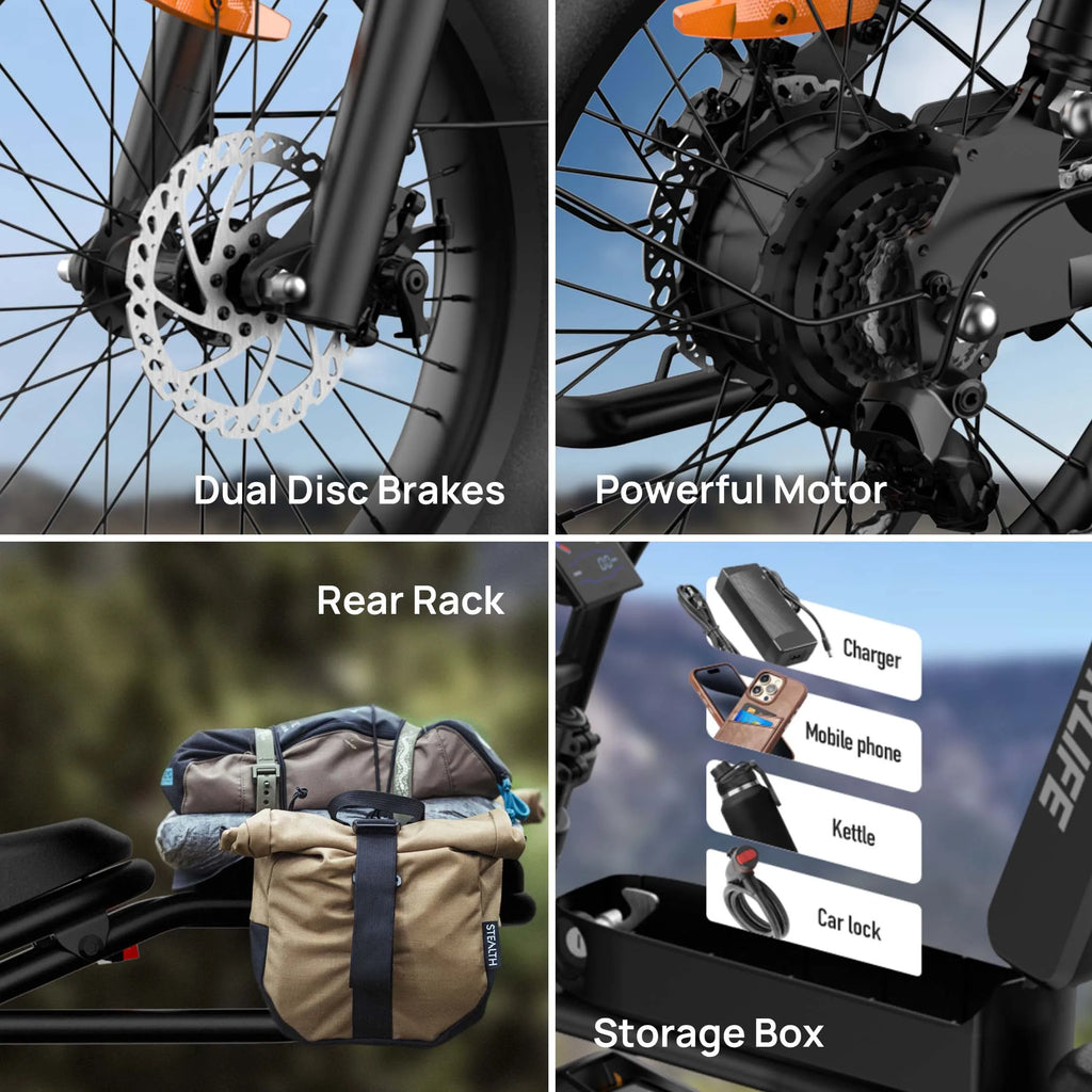 Long-Range Fat Tire E-Bike: 28MPH Speed with 100-Mile Capability